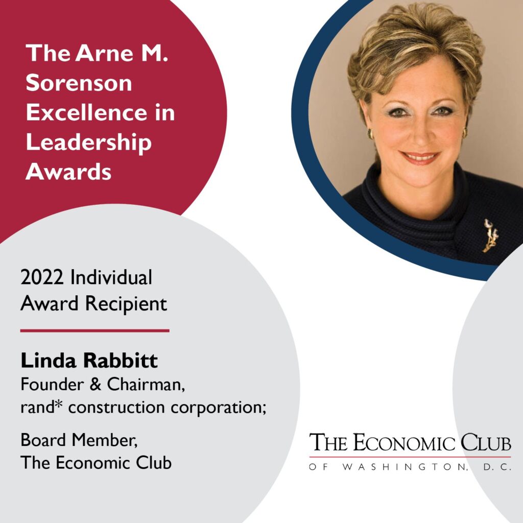 Linda Rabbitt awarded inaugural Arne M. Sorenson Excellence in Leadership Award